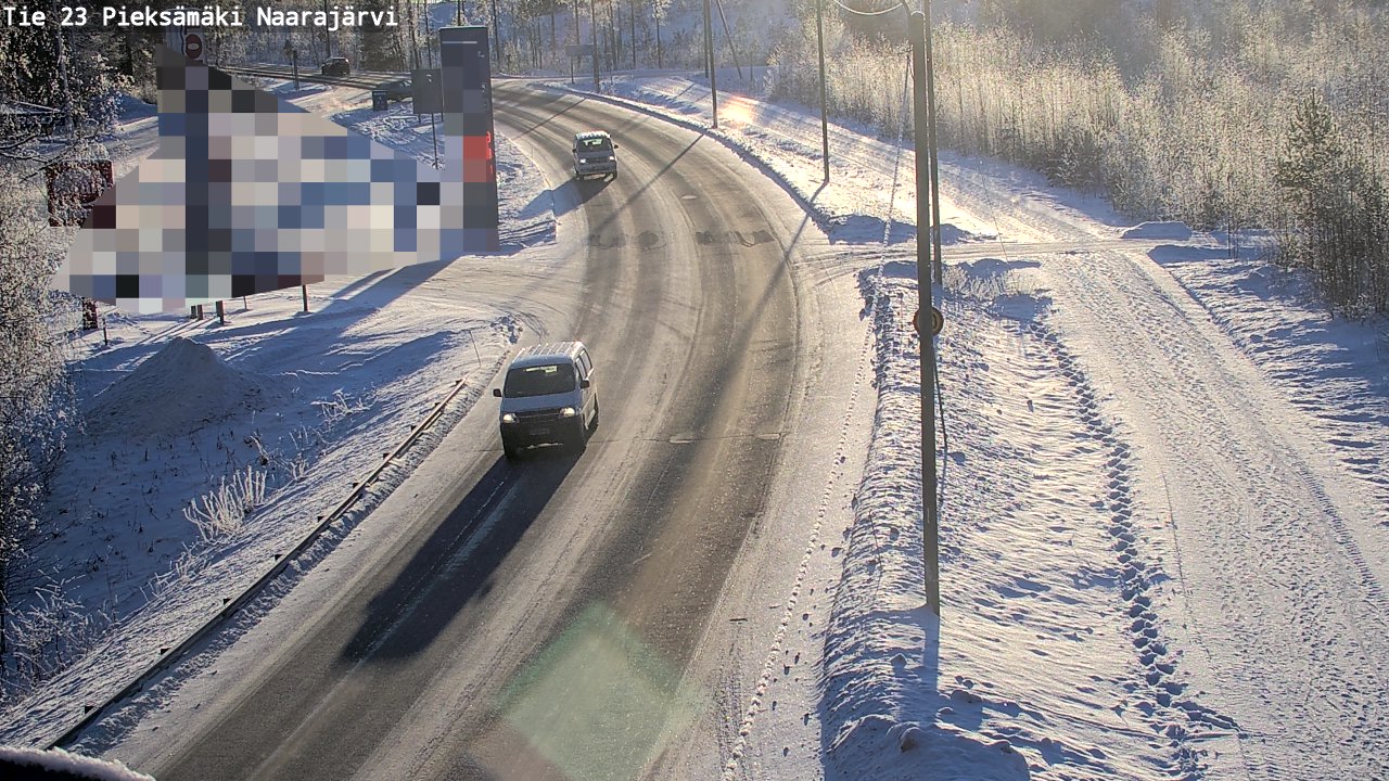 Weather Camera Image Road 23 Pieksämäki, Naarajärvi, Pieksämäki, Etelä-Savo