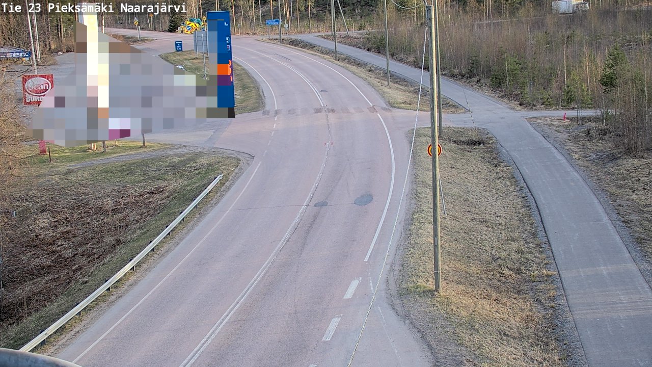 Weather Camera Image Väg 23 Pieksämäki, Naarajärvi, Pieksämäki, Etelä-Savo