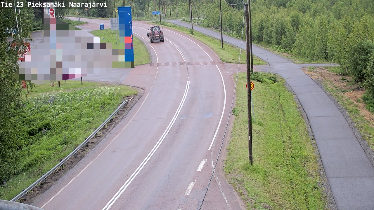 Weather Camera Image Väg 23 Pieksämäki, Naarajärvi, Pieksämäki, Etelä-Savo
