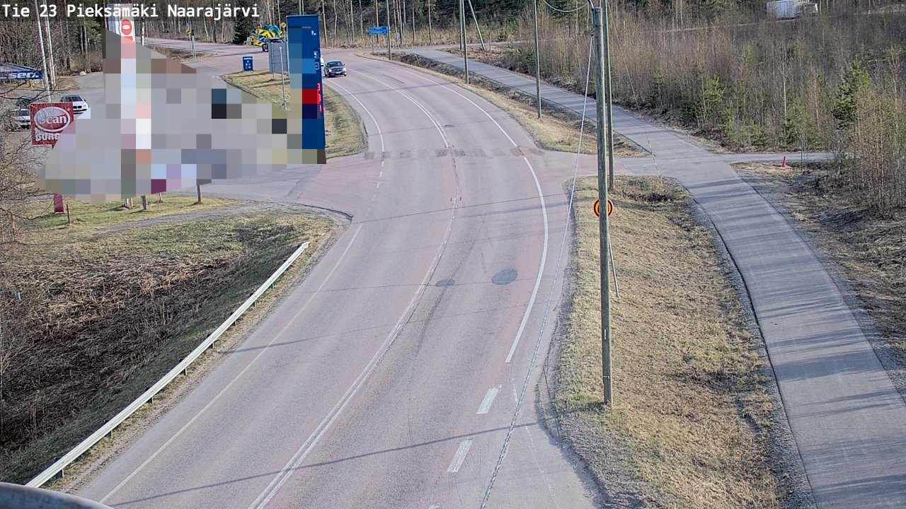 Weather Camera Image Väg 23 Pieksämäki, Naarajärvi, Pieksämäki, Etelä-Savo