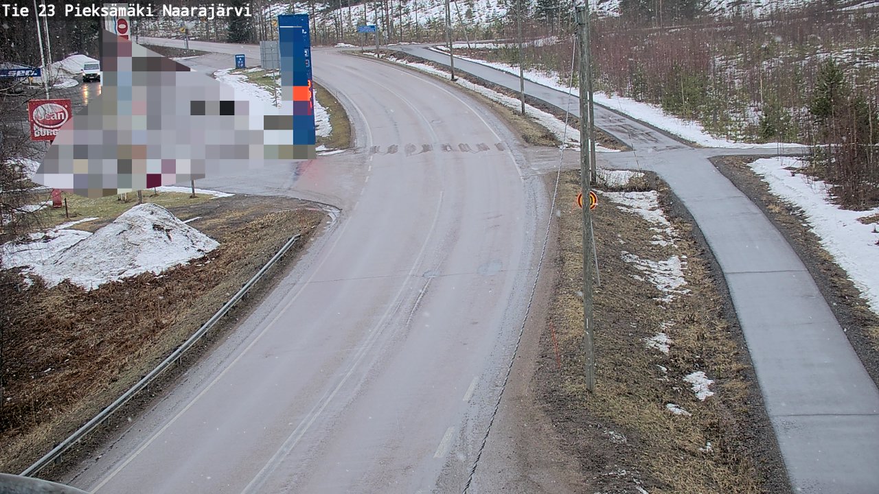 Weather Camera Image Väg 23 Pieksämäki, Naarajärvi, Pieksämäki, Etelä-Savo