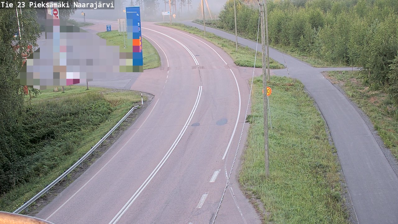 Weather Camera Image Väg 23 Pieksämäki, Naarajärvi, Pieksämäki, Etelä-Savo