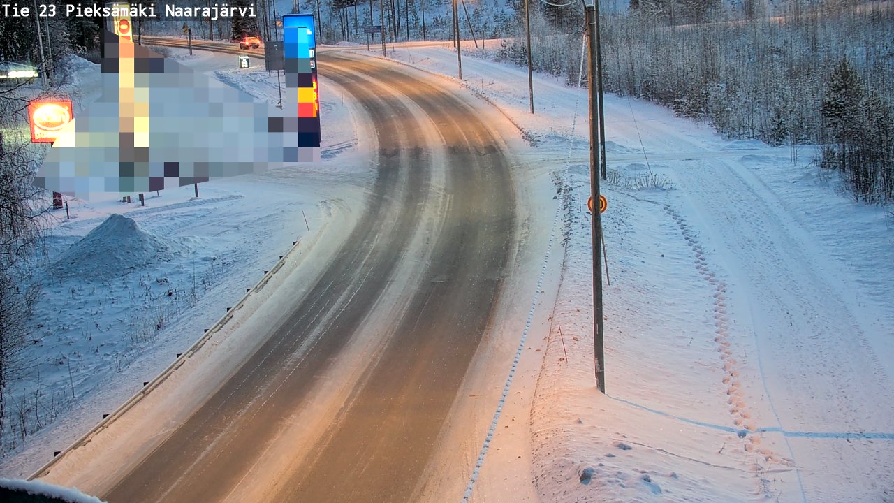 Weather Camera Image Väg 23 Pieksämäki, Naarajärvi, Pieksämäki, Etelä-Savo
