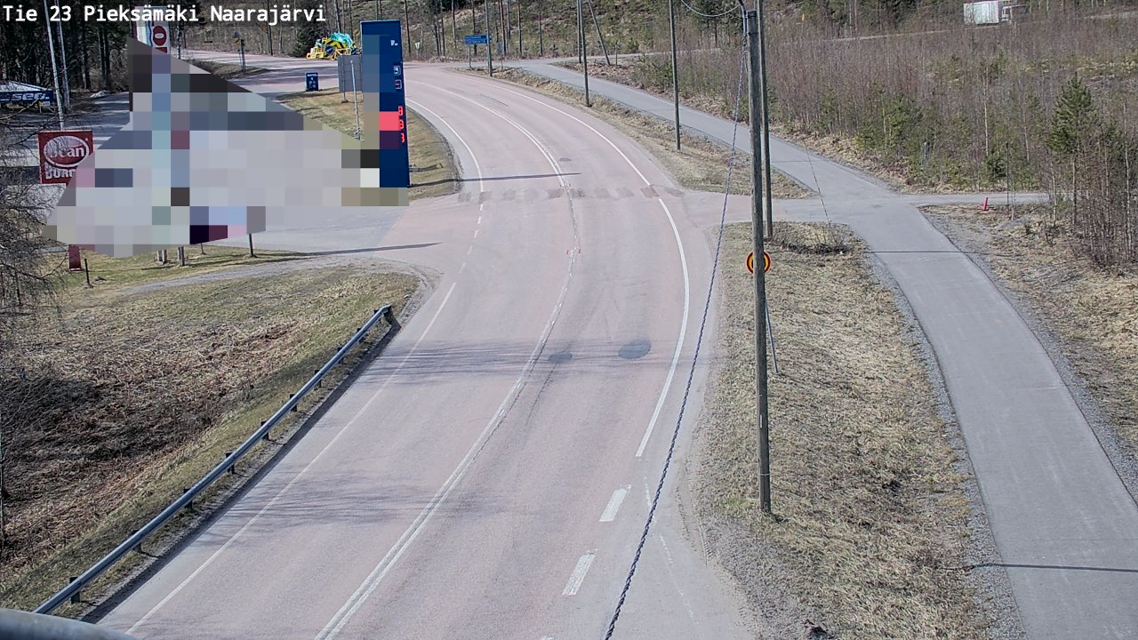 Weather Camera Image Väg 23 Pieksämäki, Naarajärvi, Pieksämäki, Etelä-Savo