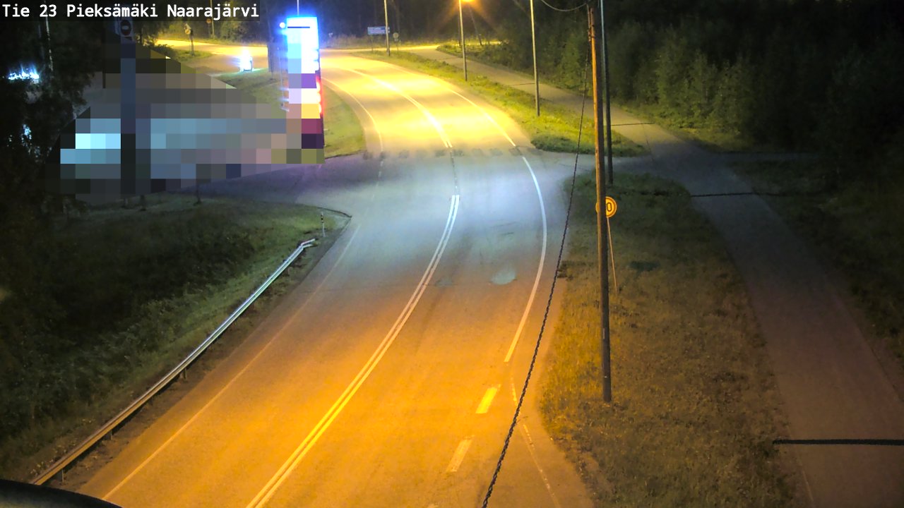 Weather Camera Image Väg 23 Pieksämäki, Naarajärvi, Pieksämäki, Etelä-Savo