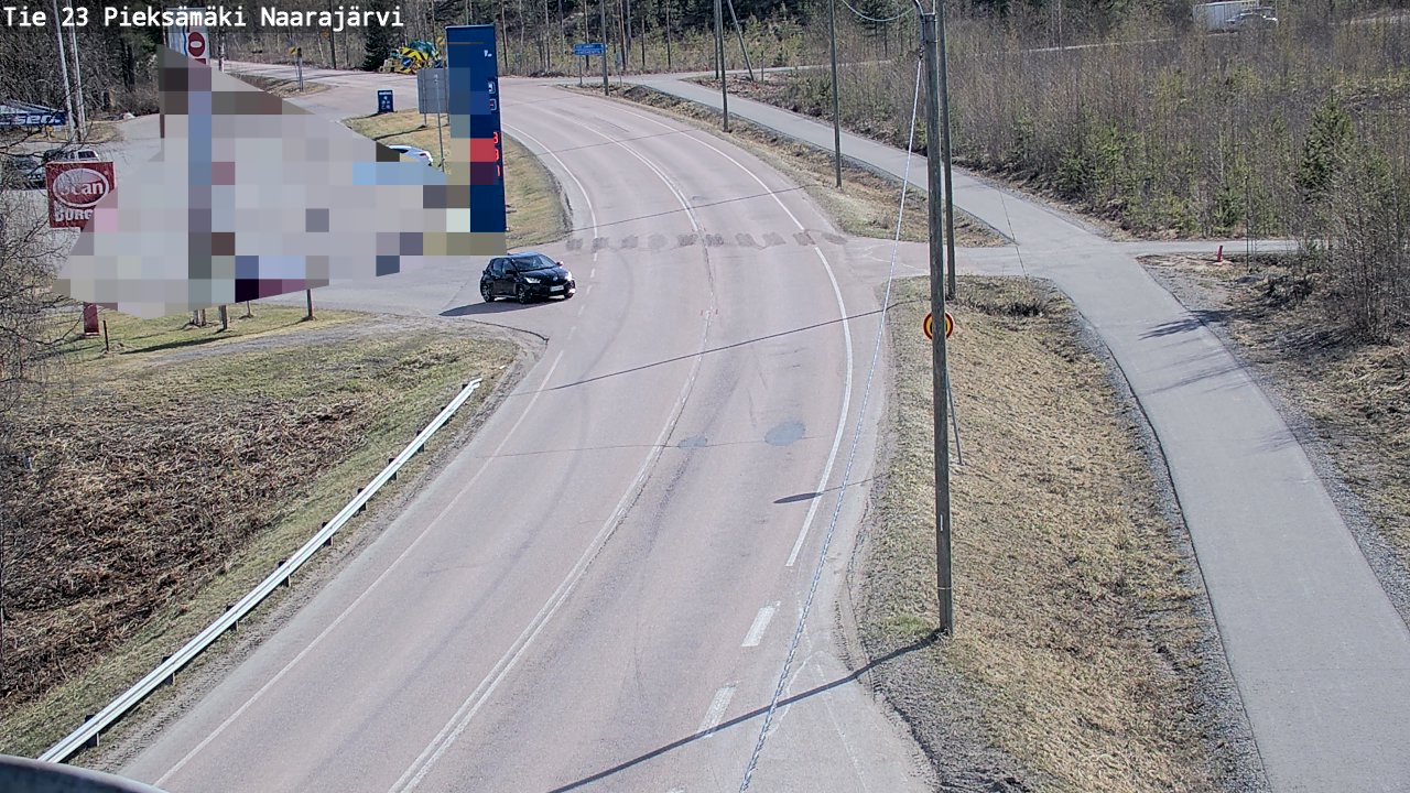 Weather Camera Image Väg 23 Pieksämäki, Naarajärvi, Pieksämäki, Etelä-Savo