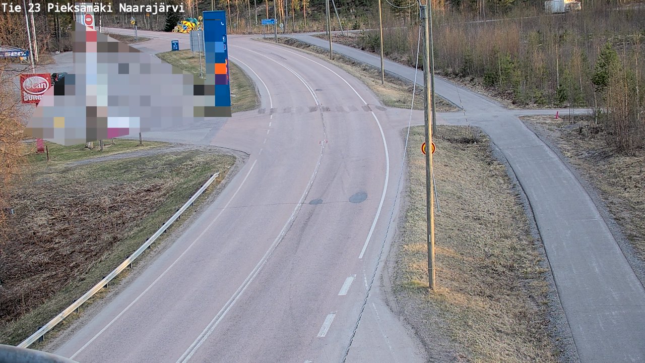 Weather Camera Image Väg 23 Pieksämäki, Naarajärvi, Pieksämäki, Etelä-Savo
