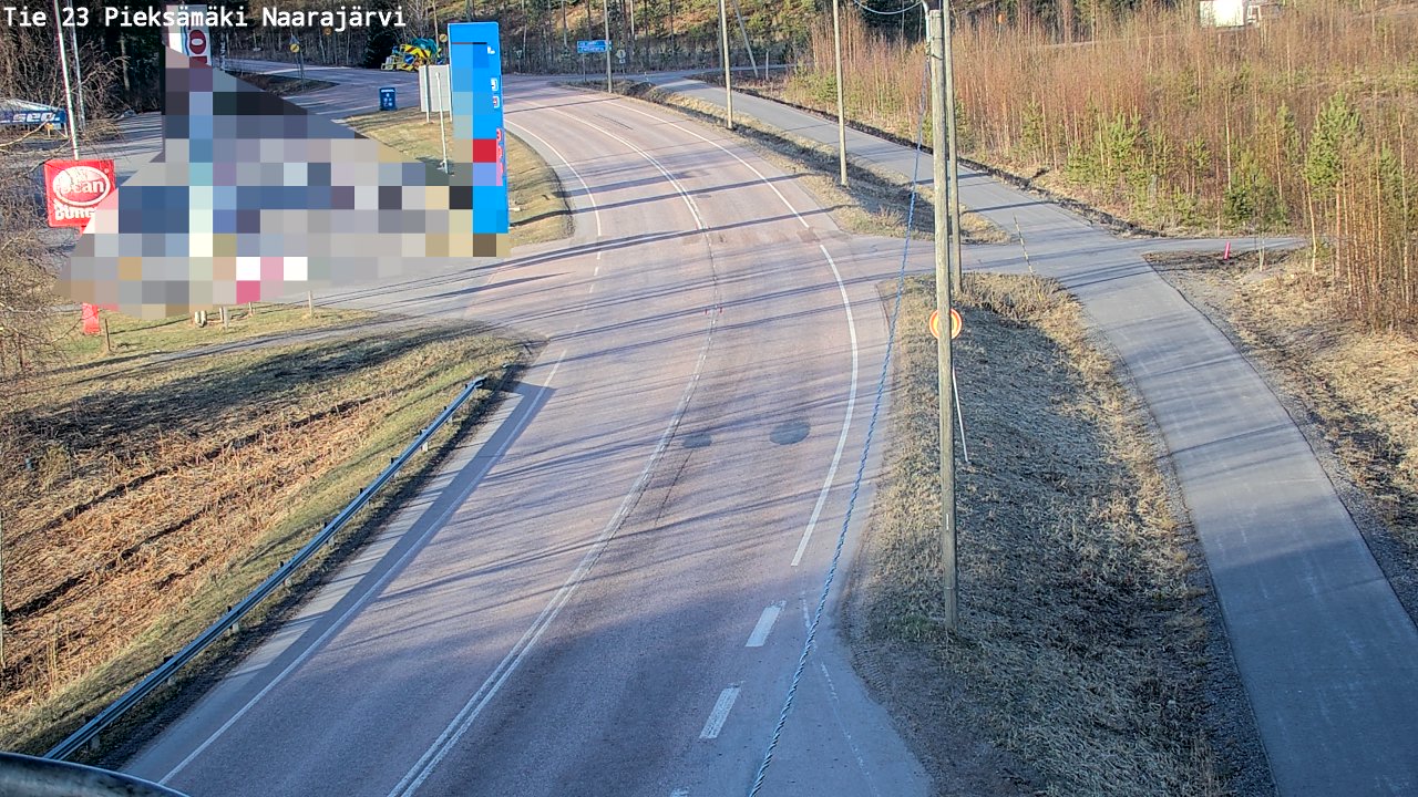 Weather Camera Image Väg 23 Pieksämäki, Naarajärvi, Pieksämäki, Etelä-Savo