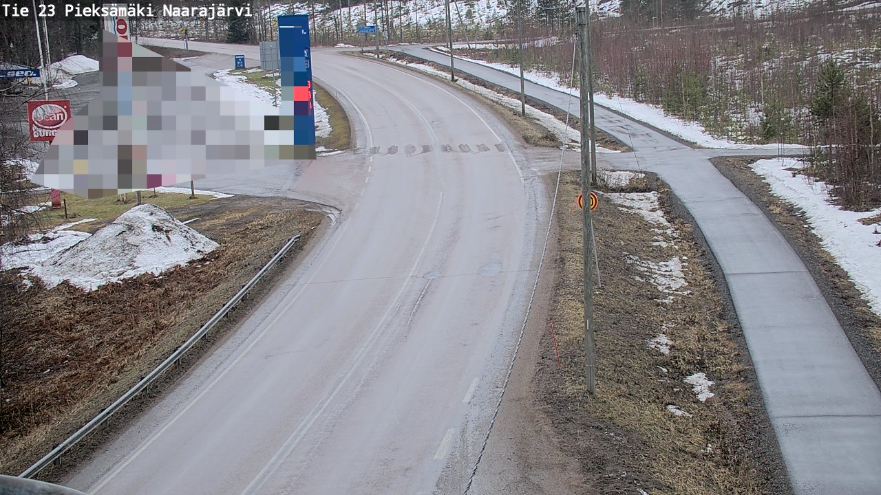 Weather Camera Image Väg 23 Pieksämäki, Naarajärvi, Pieksämäki, Etelä-Savo
