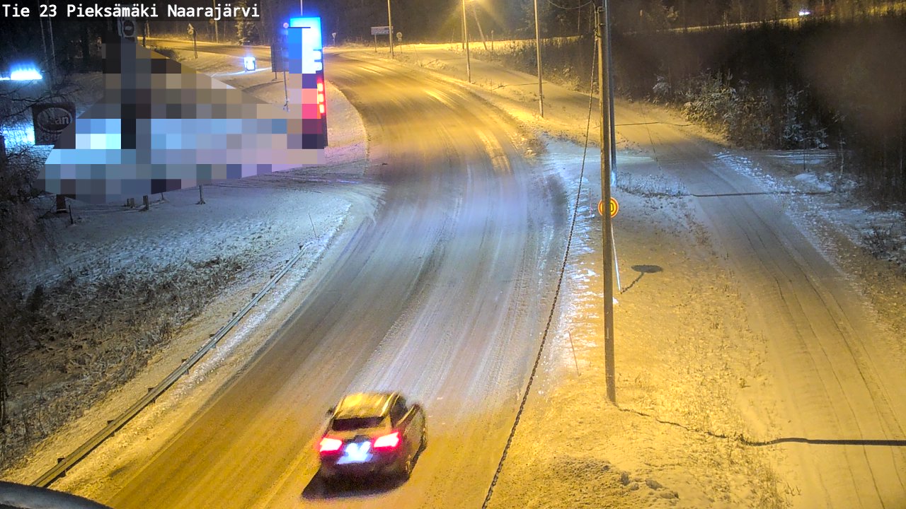 Weather Camera Image Väg 23 Pieksämäki, Naarajärvi, Pieksämäki, Etelä-Savo