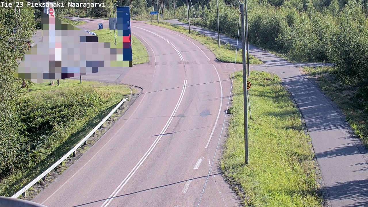 Weather Camera Image Väg 23 Pieksämäki, Naarajärvi, Pieksämäki, Etelä-Savo