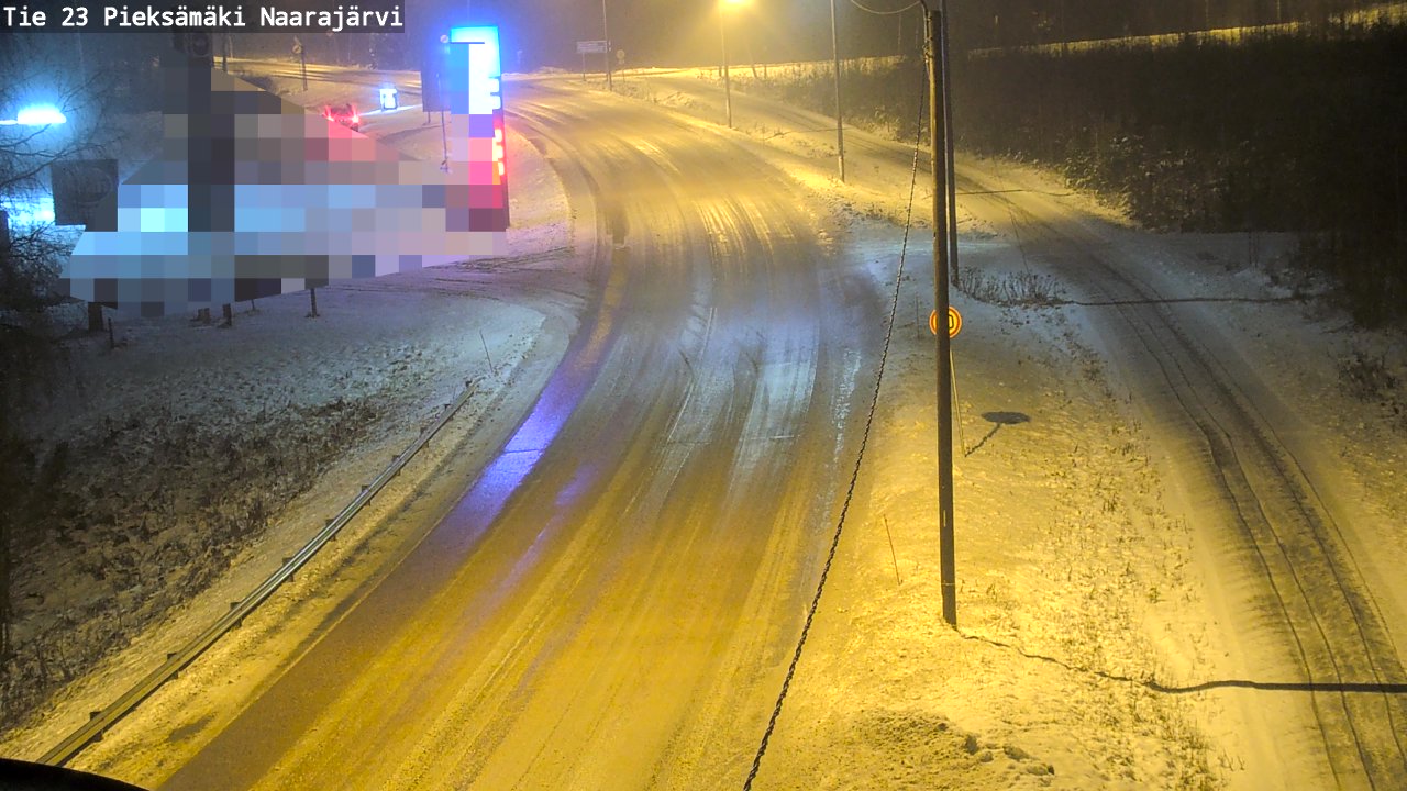 Weather Camera Image Väg 23 Pieksämäki, Naarajärvi, Pieksämäki, Etelä-Savo