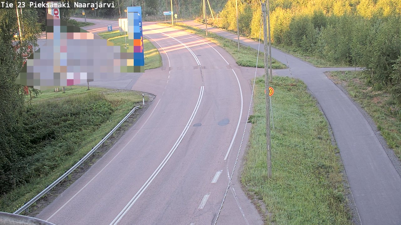 Weather Camera Image Väg 23 Pieksämäki, Naarajärvi, Pieksämäki, Etelä-Savo