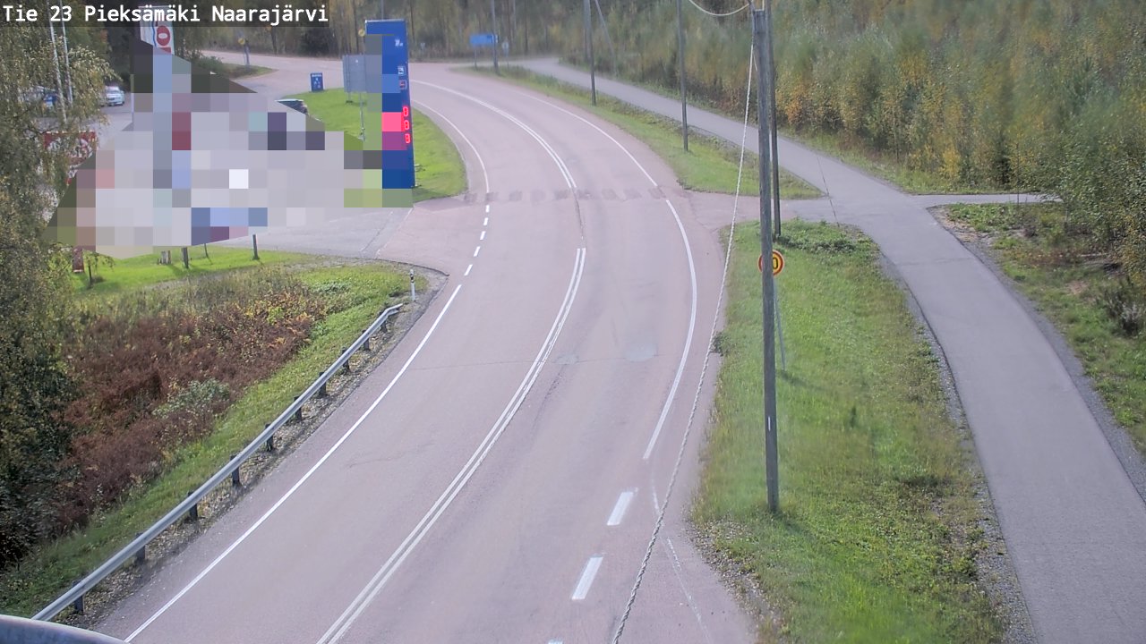 Weather Camera Image Väg 23 Pieksämäki, Naarajärvi, Pieksämäki, Etelä-Savo