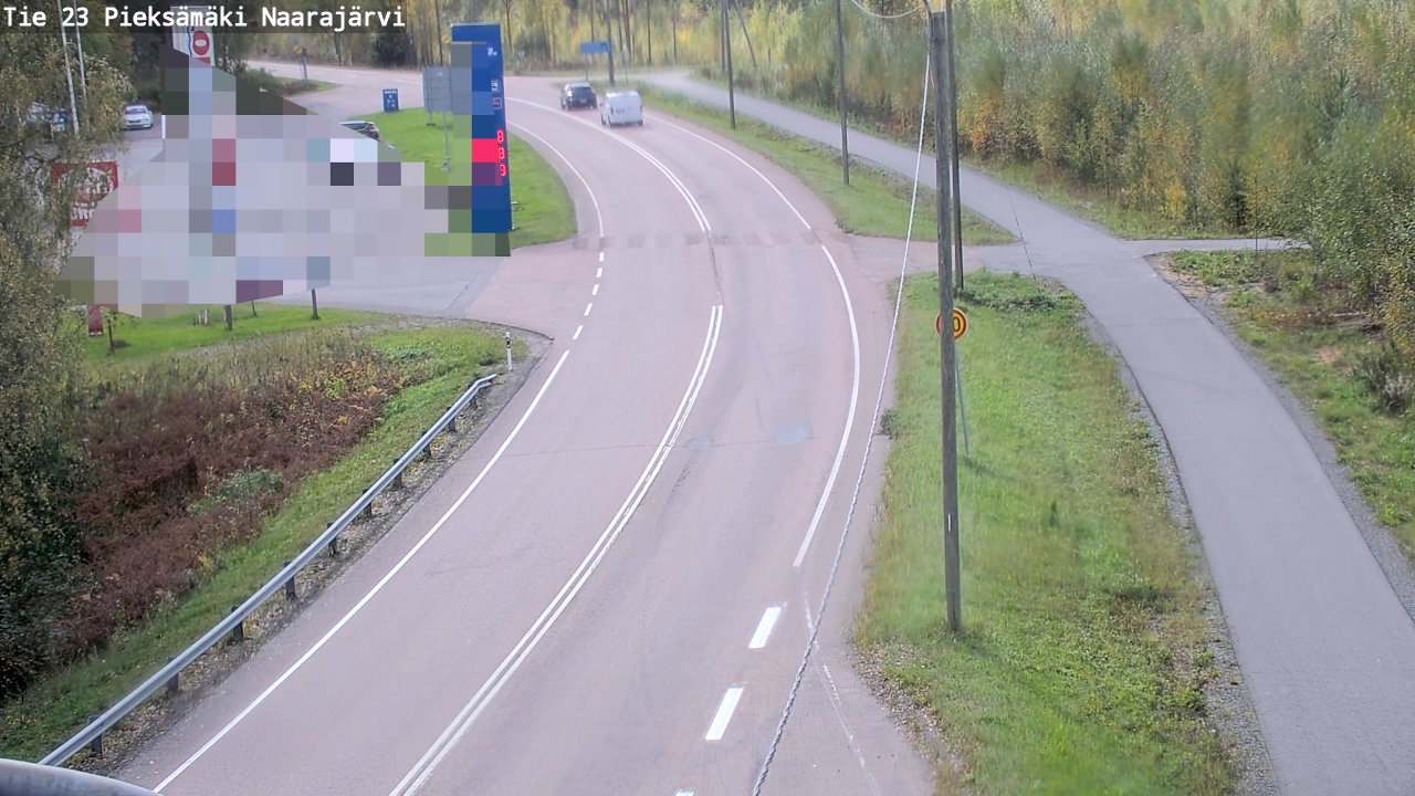 Weather Camera Image Väg 23 Pieksämäki, Naarajärvi, Pieksämäki, Etelä-Savo