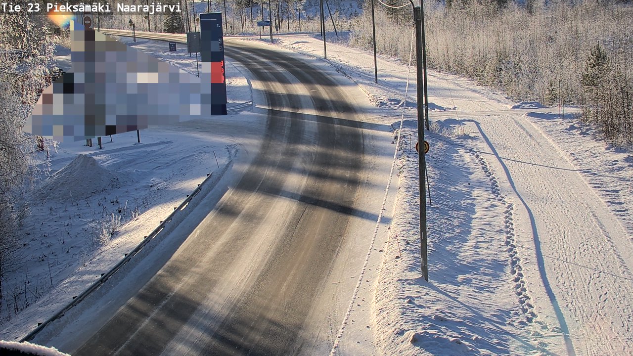 Weather Camera Image Road 23 Pieksämäki, Naarajärvi, Pieksämäki, Etelä-Savo