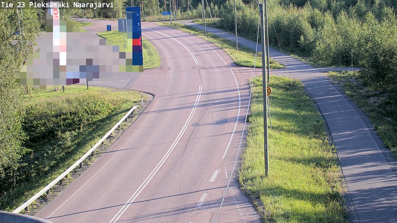 Weather Camera Image Väg 23 Pieksämäki, Naarajärvi, Pieksämäki, Etelä-Savo