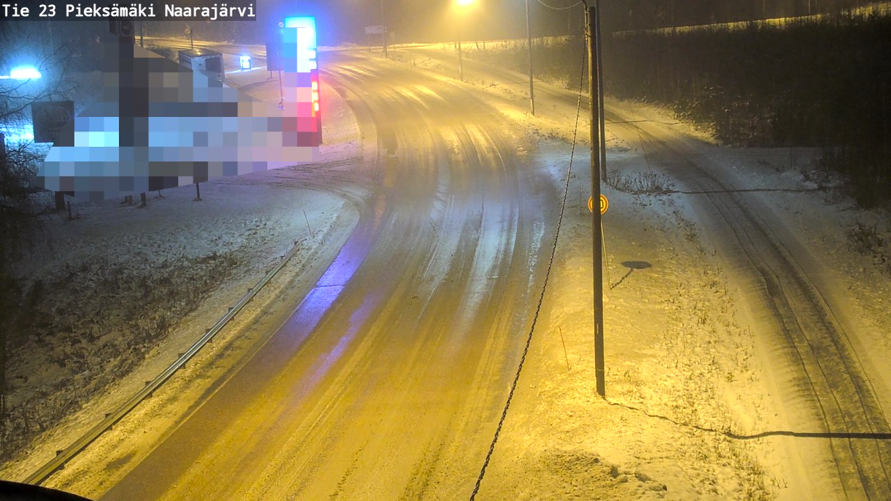 Weather Camera Image Väg 23 Pieksämäki, Naarajärvi, Pieksämäki, Etelä-Savo