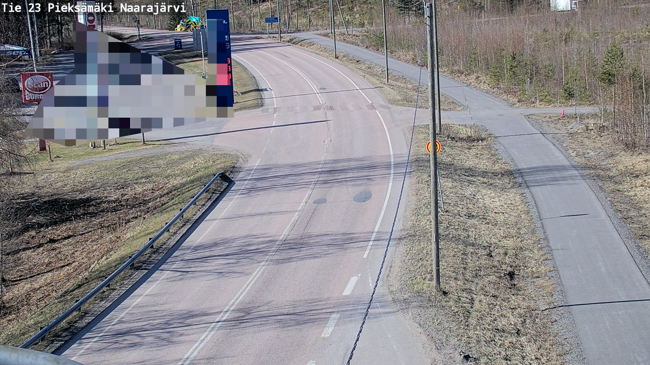 Weather Camera Image Väg 23 Pieksämäki, Naarajärvi, Pieksämäki, Etelä-Savo