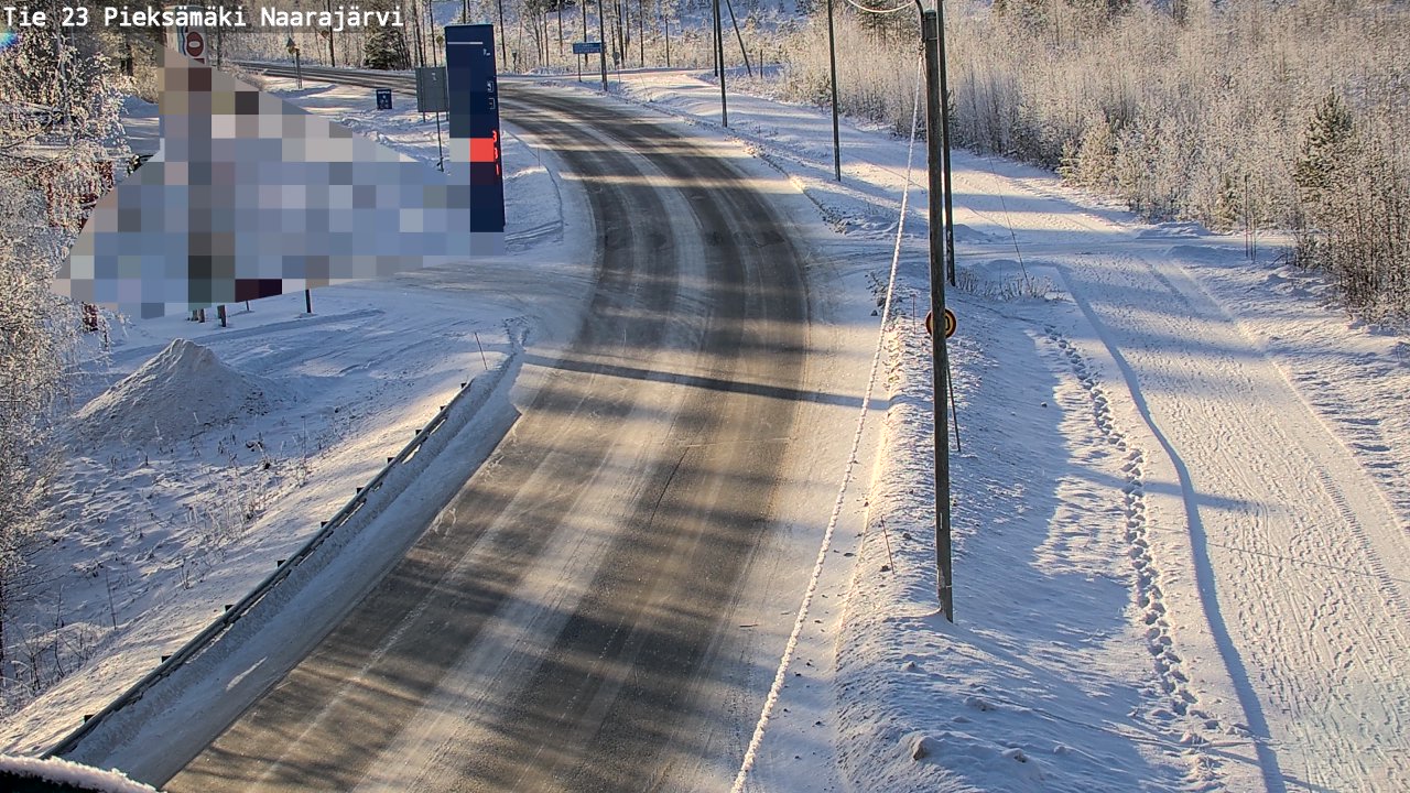 Weather Camera Image Road 23 Pieksämäki, Naarajärvi, Pieksämäki, Etelä-Savo
