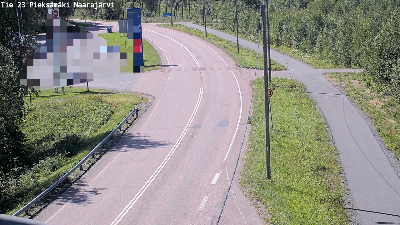 Weather Camera Image Väg 23 Pieksämäki, Naarajärvi, Pieksämäki, Etelä-Savo