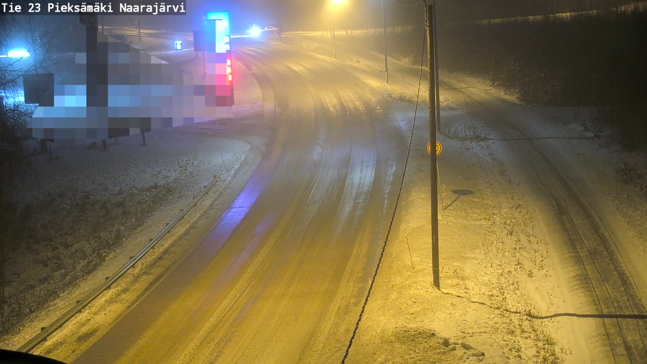 Weather Camera Image Väg 23 Pieksämäki, Naarajärvi, Pieksämäki, Etelä-Savo