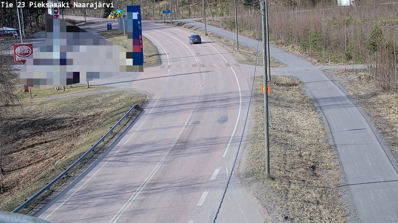 Weather Camera Image Väg 23 Pieksämäki, Naarajärvi, Pieksämäki, Etelä-Savo