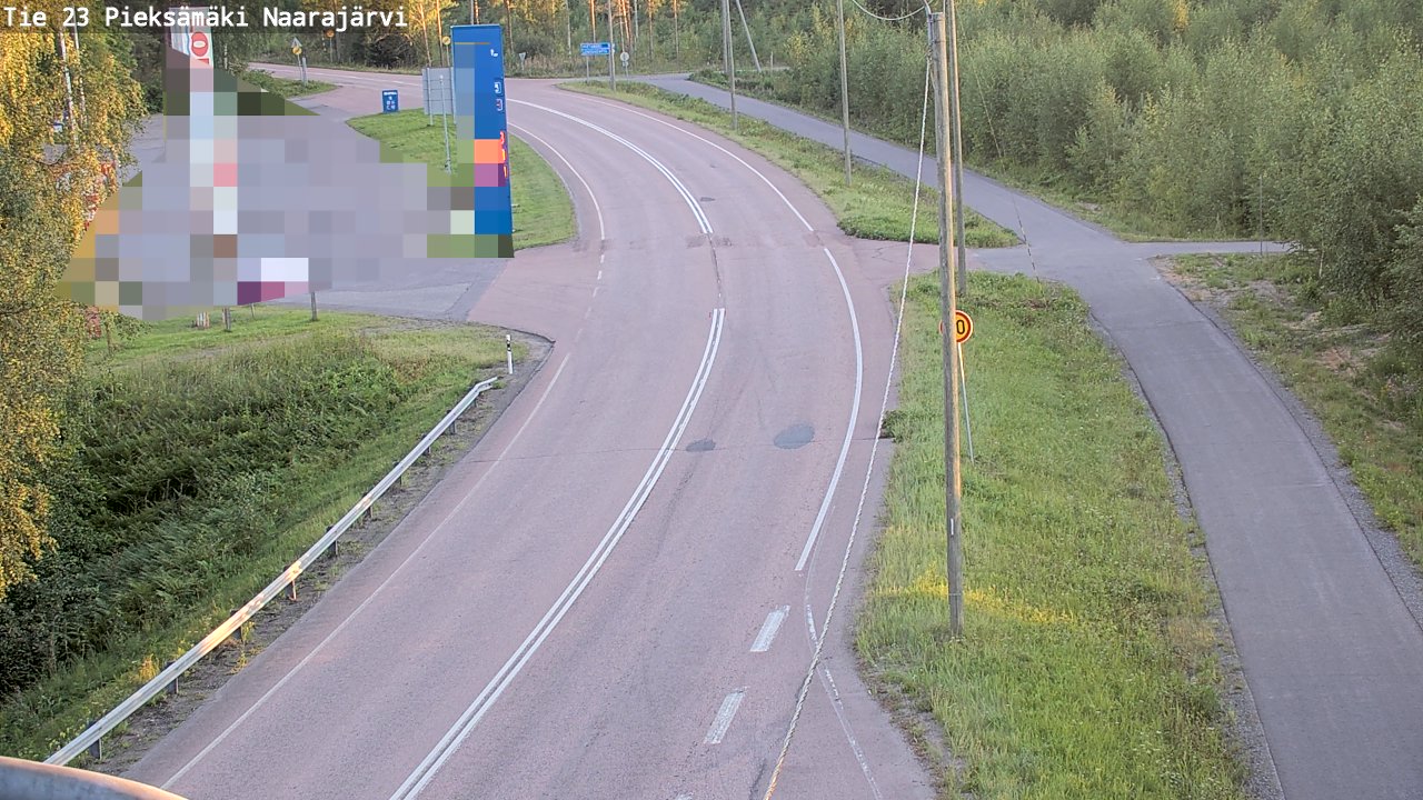 Weather Camera Image Väg 23 Pieksämäki, Naarajärvi, Pieksämäki, Etelä-Savo