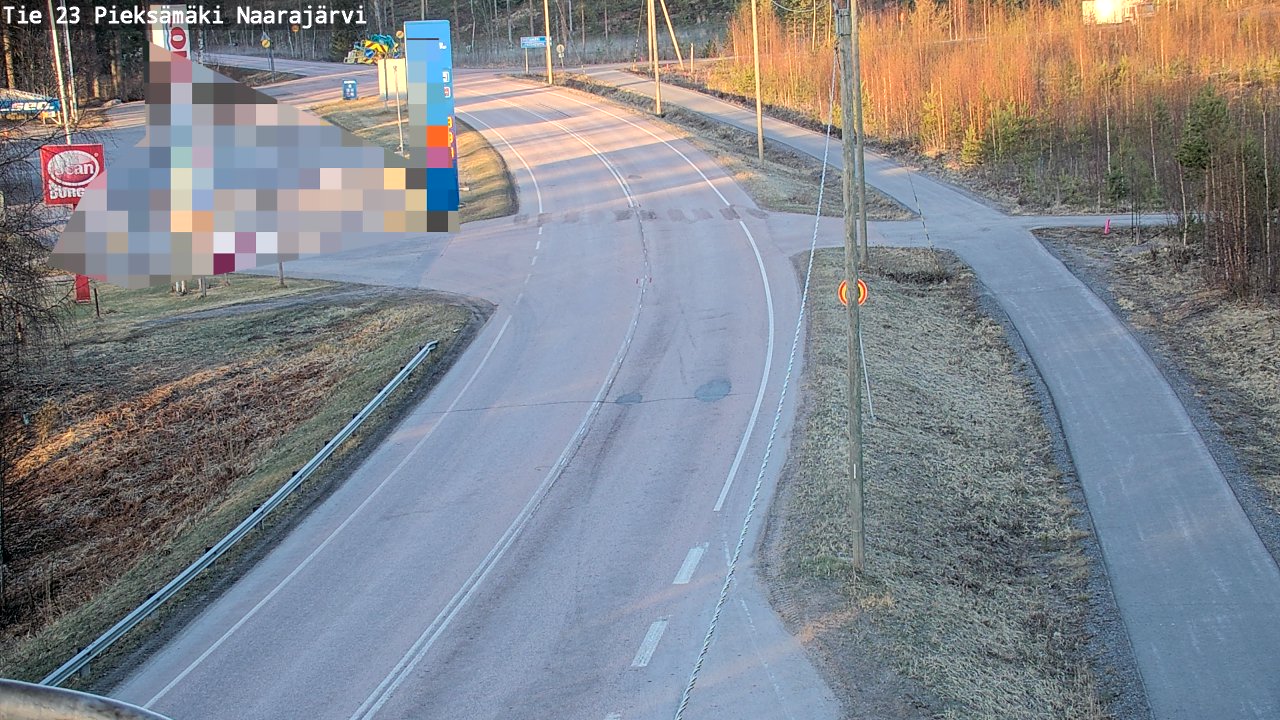 Weather Camera Image Väg 23 Pieksämäki, Naarajärvi, Pieksämäki, Etelä-Savo