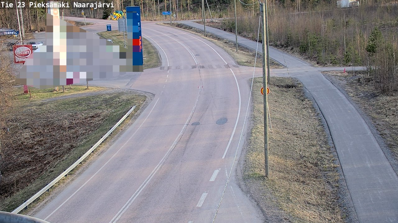 Weather Camera Image Väg 23 Pieksämäki, Naarajärvi, Pieksämäki, Etelä-Savo