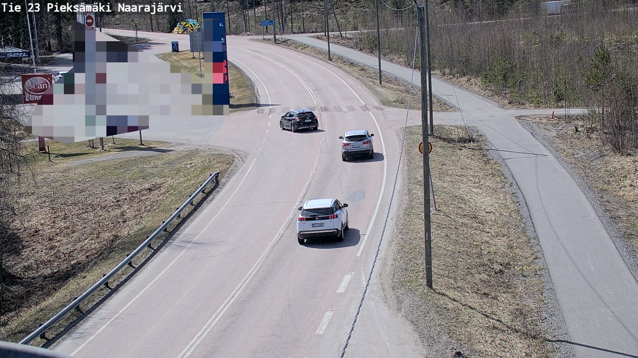 Weather Camera Image Väg 23 Pieksämäki, Naarajärvi, Pieksämäki, Etelä-Savo