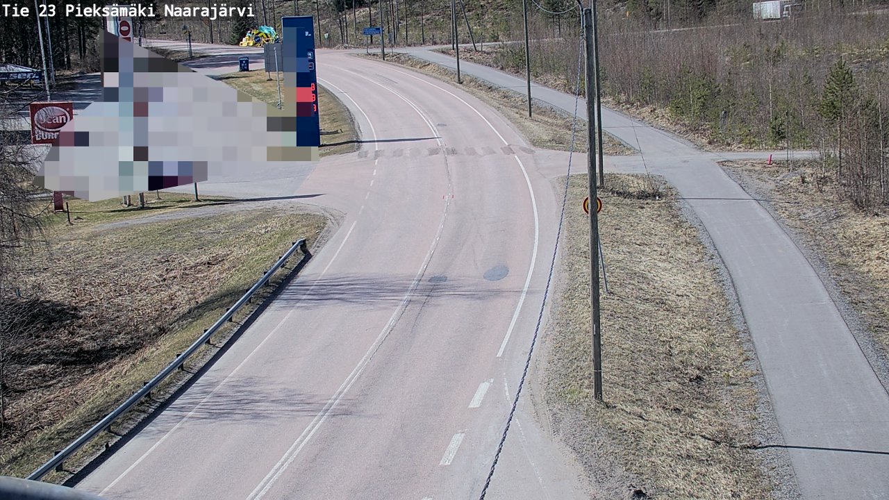 Weather Camera Image Väg 23 Pieksämäki, Naarajärvi, Pieksämäki, Etelä-Savo