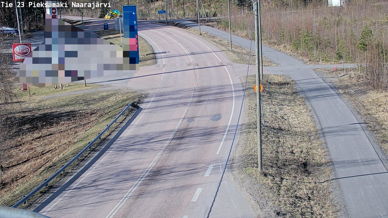 Weather Camera Image Väg 23 Pieksämäki, Naarajärvi, Pieksämäki, Etelä-Savo