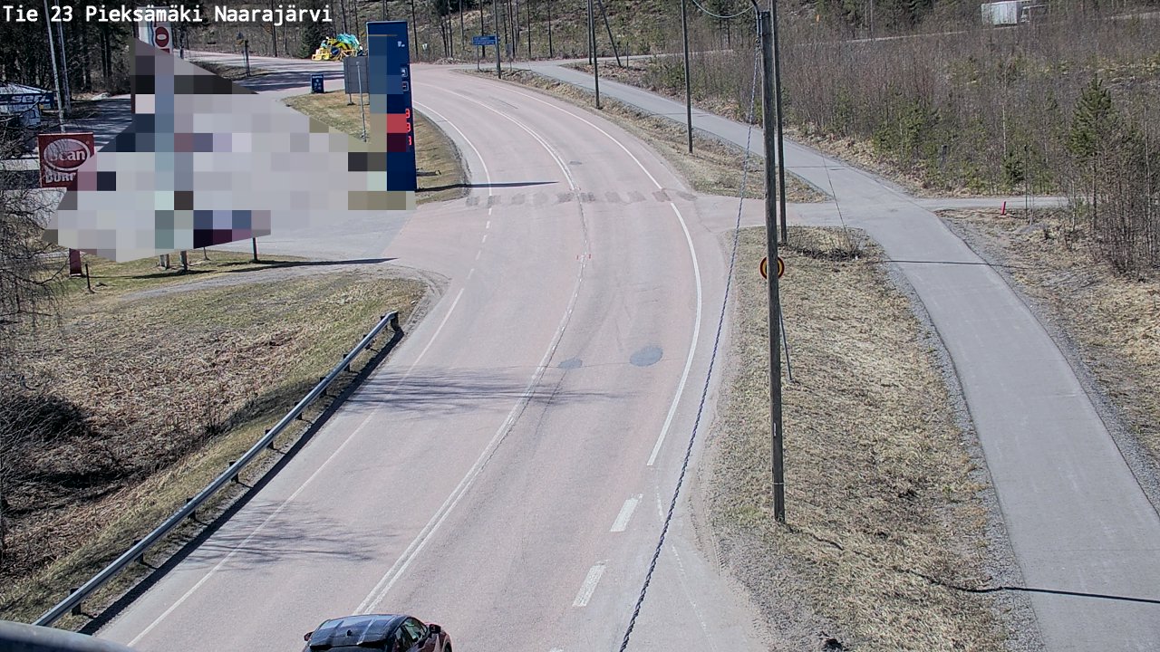 Weather Camera Image Väg 23 Pieksämäki, Naarajärvi, Pieksämäki, Etelä-Savo