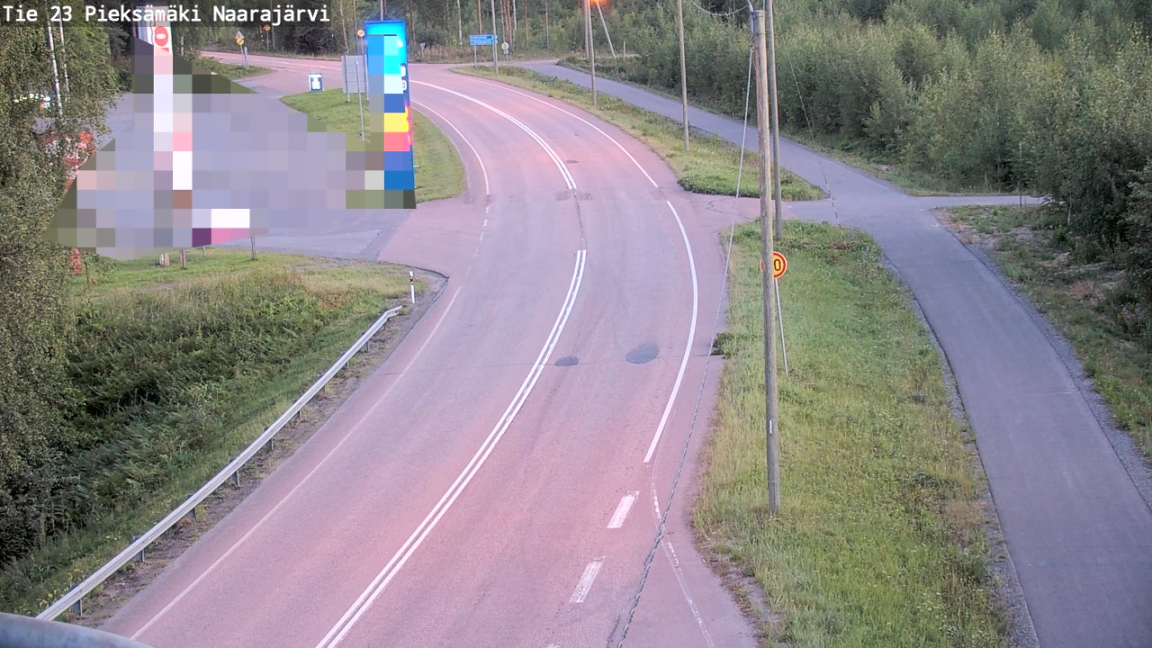 Weather Camera Image Väg 23 Pieksämäki, Naarajärvi, Pieksämäki, Etelä-Savo