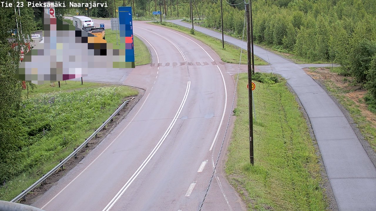 Weather Camera Image Road 23 Pieksämäki, Naarajärvi, Pieksämäki, Etelä-Savo