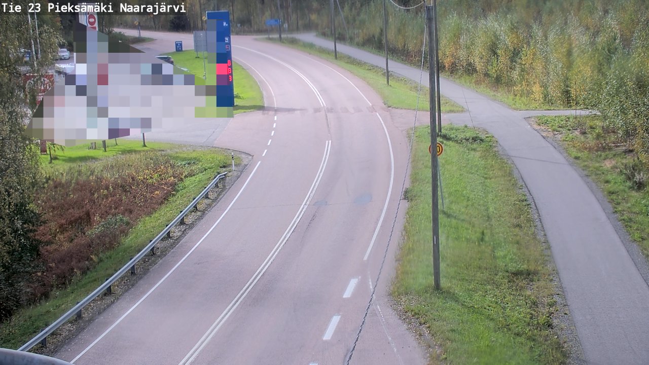 Weather Camera Image Väg 23 Pieksämäki, Naarajärvi, Pieksämäki, Etelä-Savo