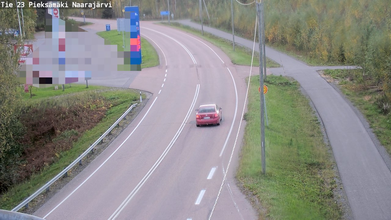 Weather Camera Image Väg 23 Pieksämäki, Naarajärvi, Pieksämäki, Etelä-Savo