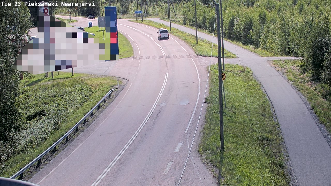 Weather Camera Image Väg 23 Pieksämäki, Naarajärvi, Pieksämäki, Etelä-Savo
