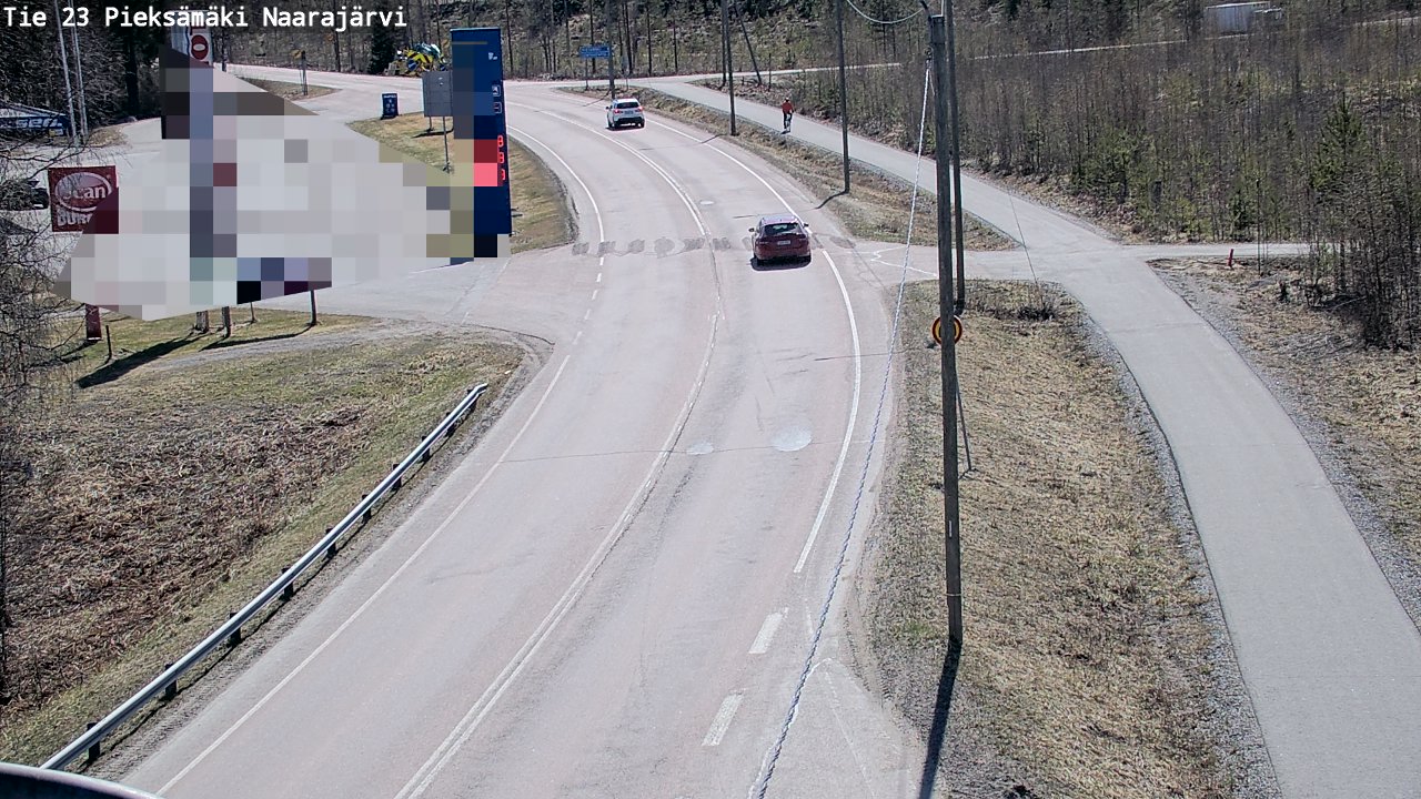 Weather Camera Image Väg 23 Pieksämäki, Naarajärvi, Pieksämäki, Etelä-Savo