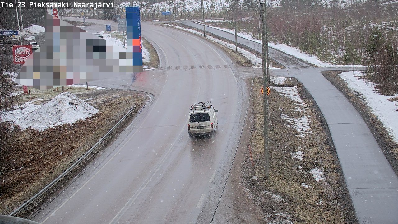 Weather Camera Image Väg 23 Pieksämäki, Naarajärvi, Pieksämäki, Etelä-Savo