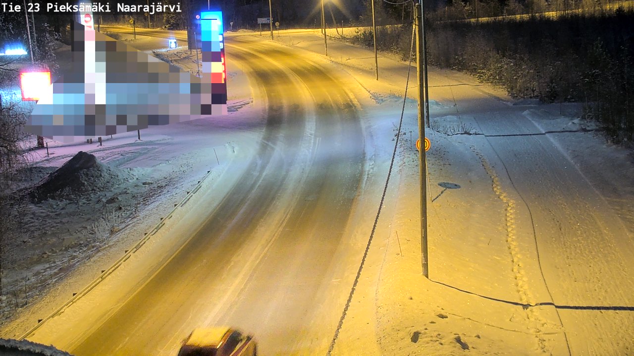 Weather Camera Image Väg 23 Pieksämäki, Naarajärvi, Pieksämäki, Etelä-Savo