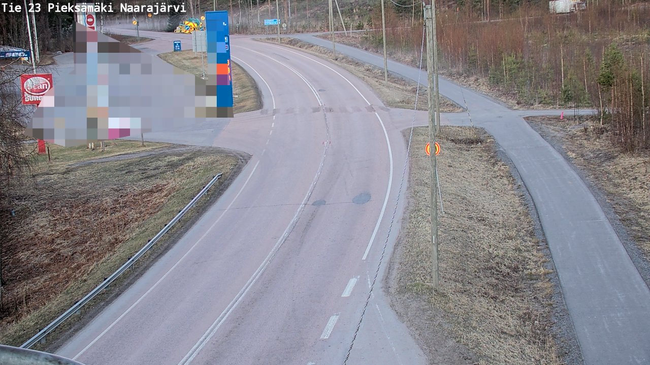 Weather Camera Image Väg 23 Pieksämäki, Naarajärvi, Pieksämäki, Etelä-Savo