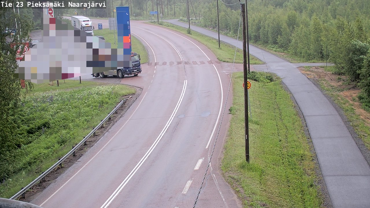 Weather Camera Image Road 23 Pieksämäki, Naarajärvi, Pieksämäki, Etelä-Savo