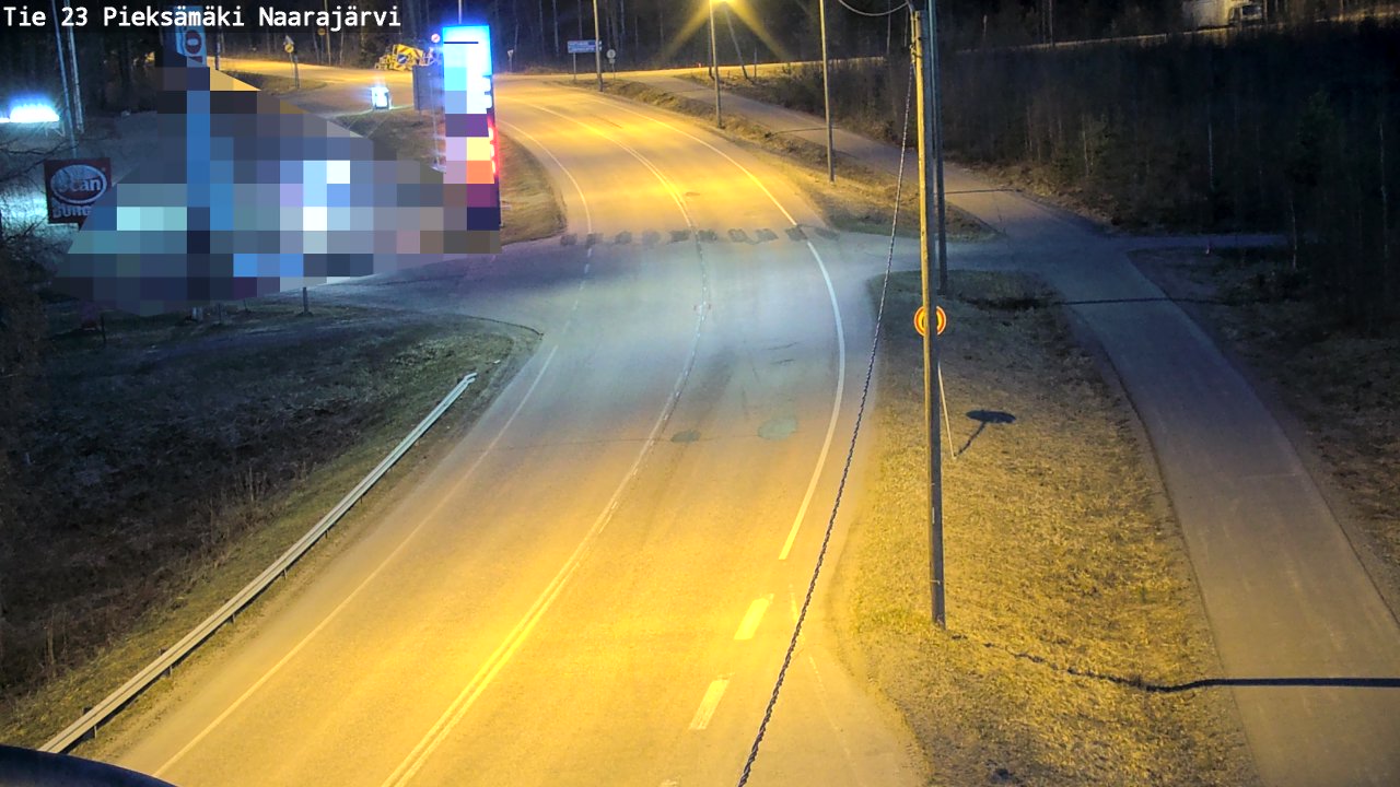 Weather Camera Image Väg 23 Pieksämäki, Naarajärvi, Pieksämäki, Etelä-Savo