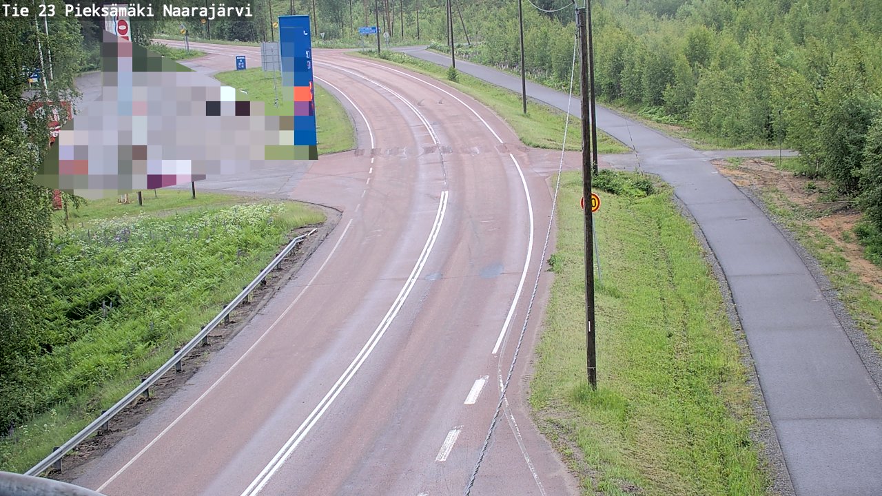Weather Camera Image Väg 23 Pieksämäki, Naarajärvi, Pieksämäki, Etelä-Savo