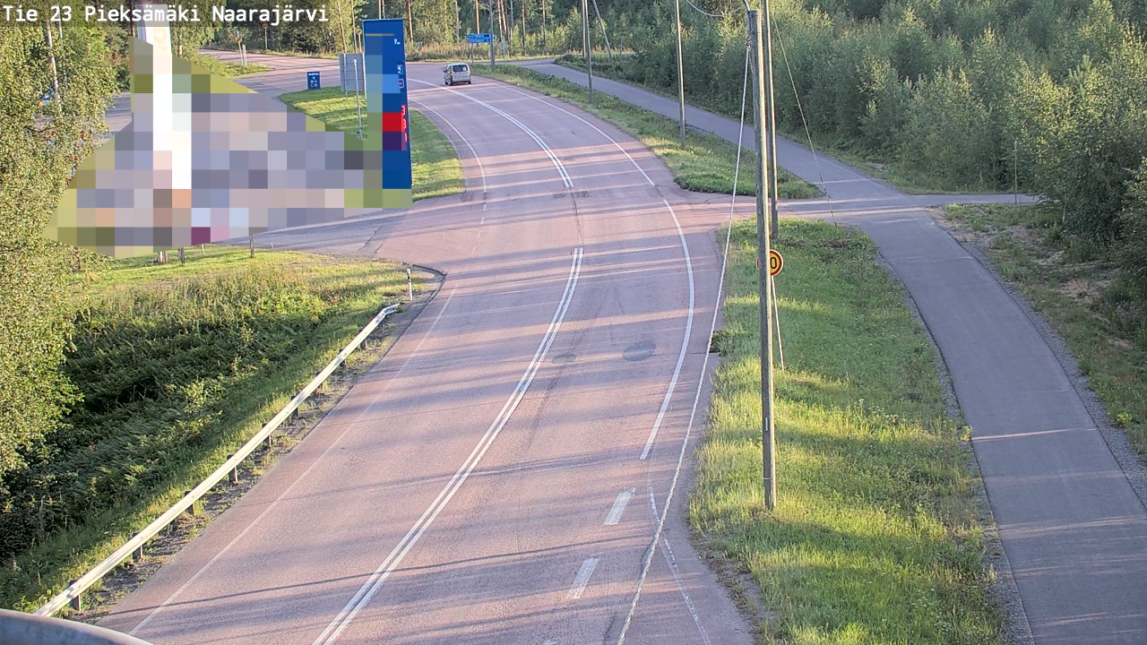 Weather Camera Image Väg 23 Pieksämäki, Naarajärvi, Pieksämäki, Etelä-Savo