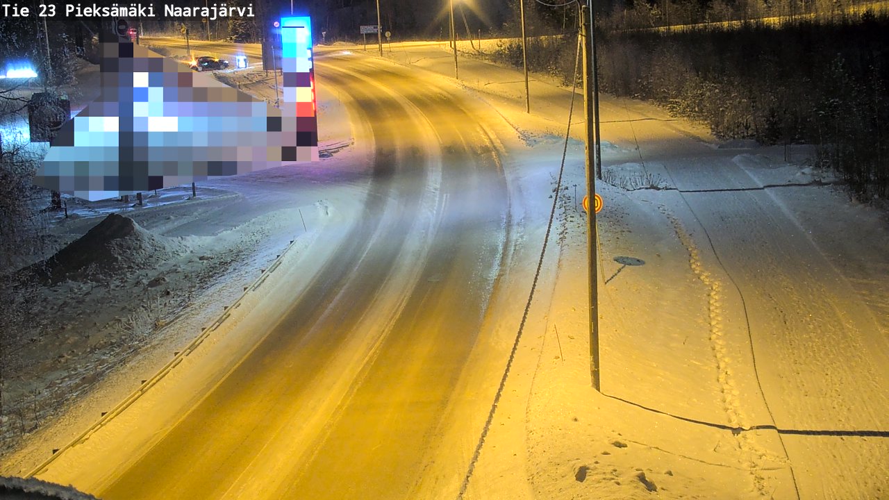 Weather Camera Image Väg 23 Pieksämäki, Naarajärvi, Pieksämäki, Etelä-Savo