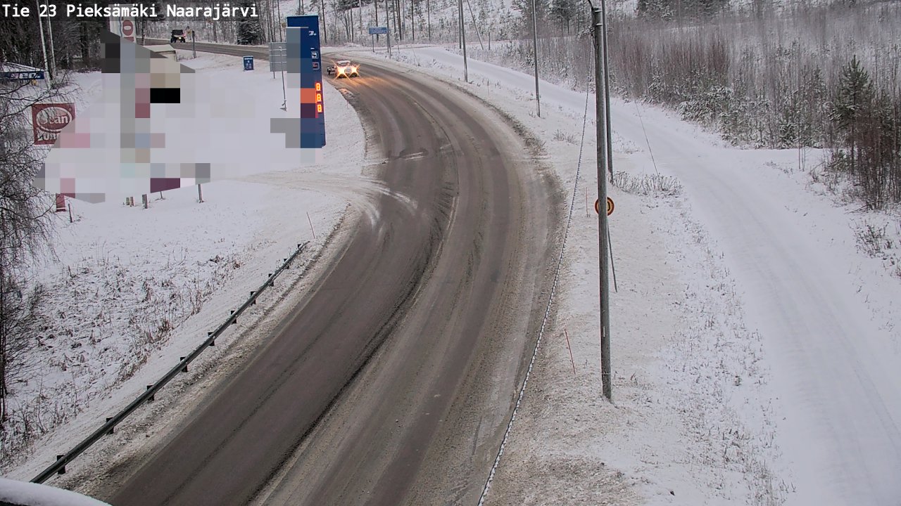 Weather Camera Image Väg 23 Pieksämäki, Naarajärvi, Pieksämäki, Etelä-Savo