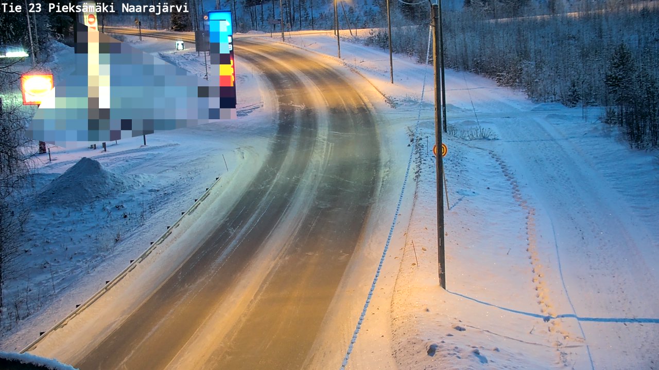 Weather Camera Image Väg 23 Pieksämäki, Naarajärvi, Pieksämäki, Etelä-Savo